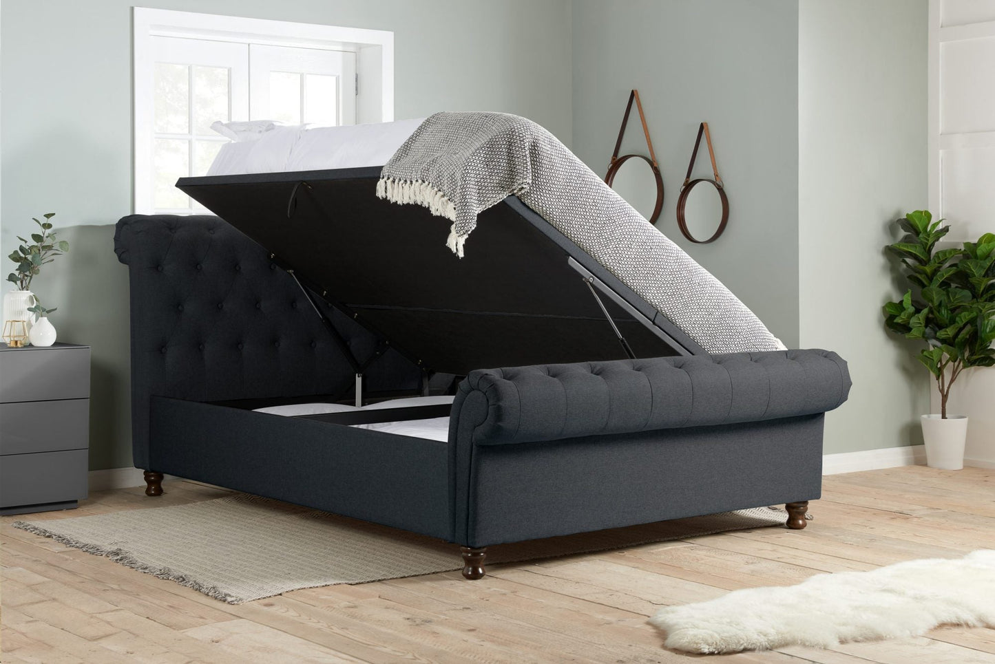 Castello King Side Ottoman Bed-1