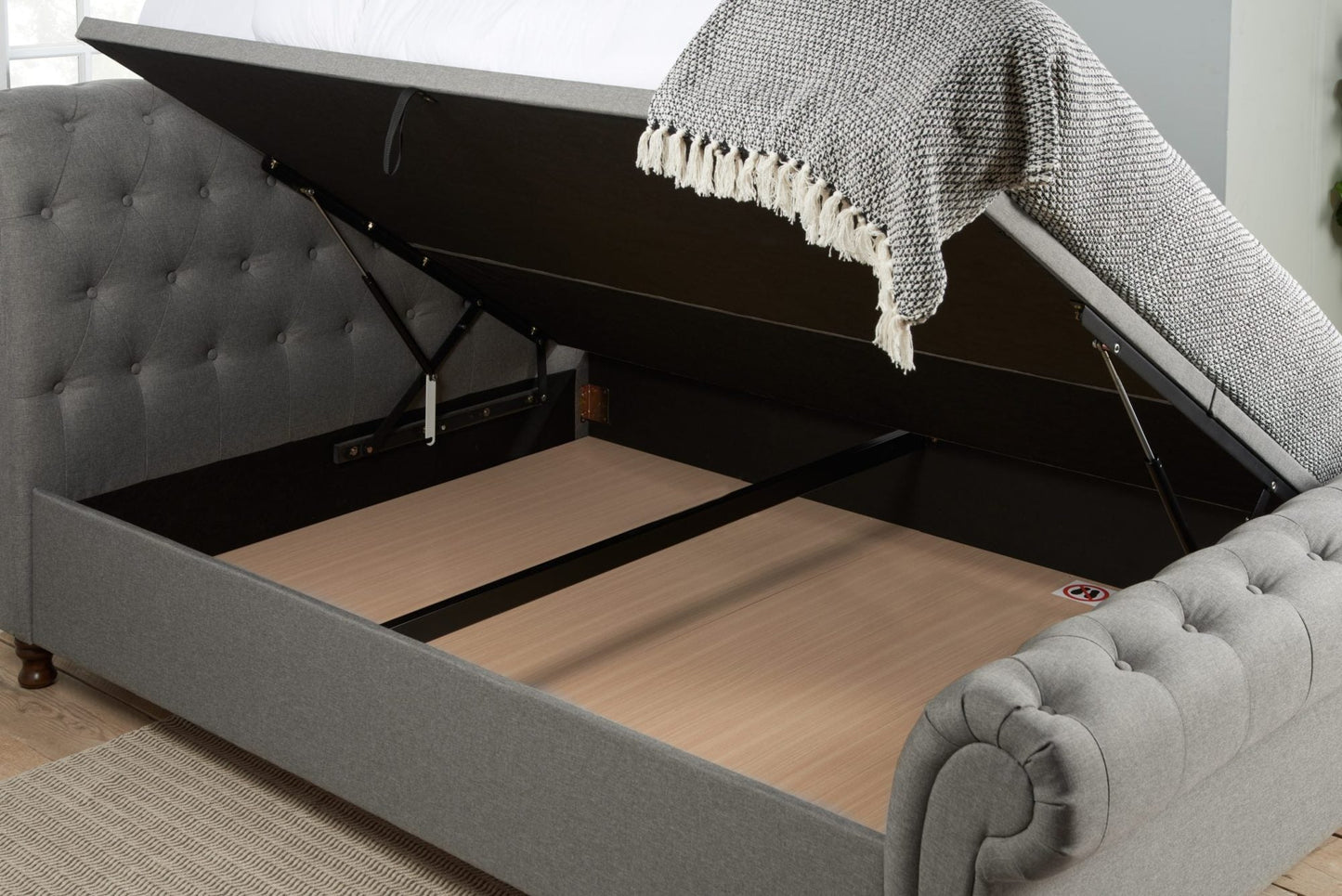 Castello Double Side Ottoman Bed-5