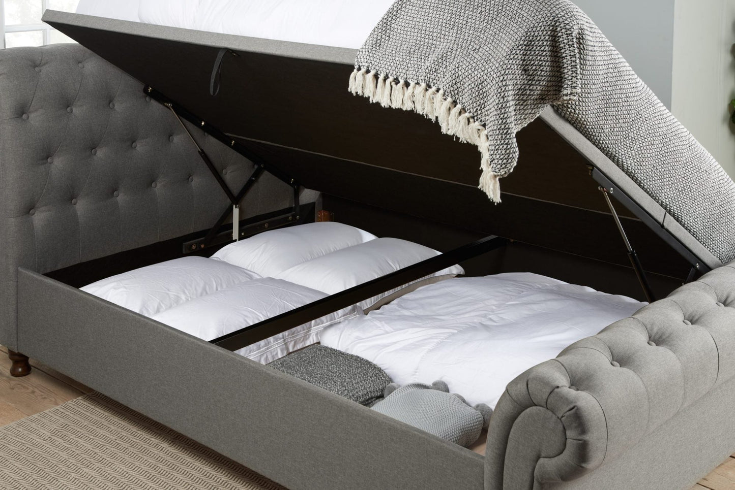 Castello Double Side Ottoman Bed-6