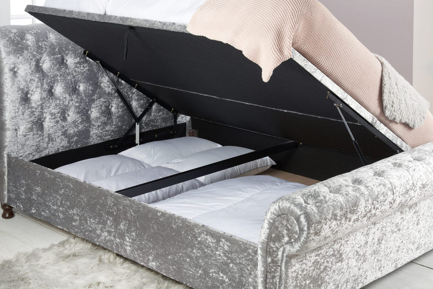 Castello King Side Ottoman Bed-6