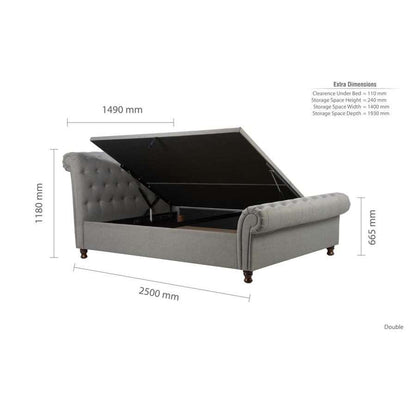 Castello Double Side Ottoman Bed-14