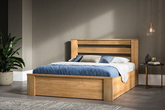 Charnwood Ottoman Bed Oak - Super King-0