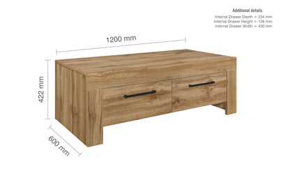 Compton 4 Drawer Coffee Table-7