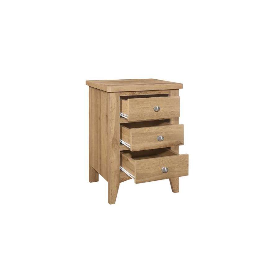 Hampstead 3 Drawer Bedside-4