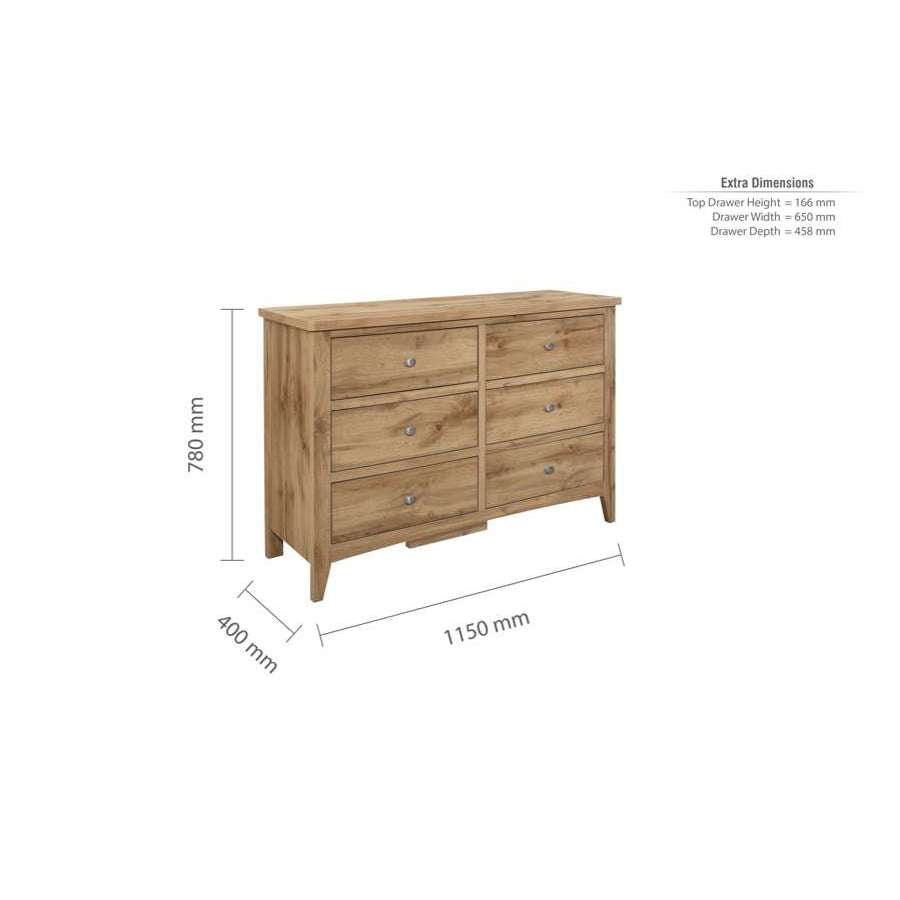 Hampstead 6 Drawer Chest-8