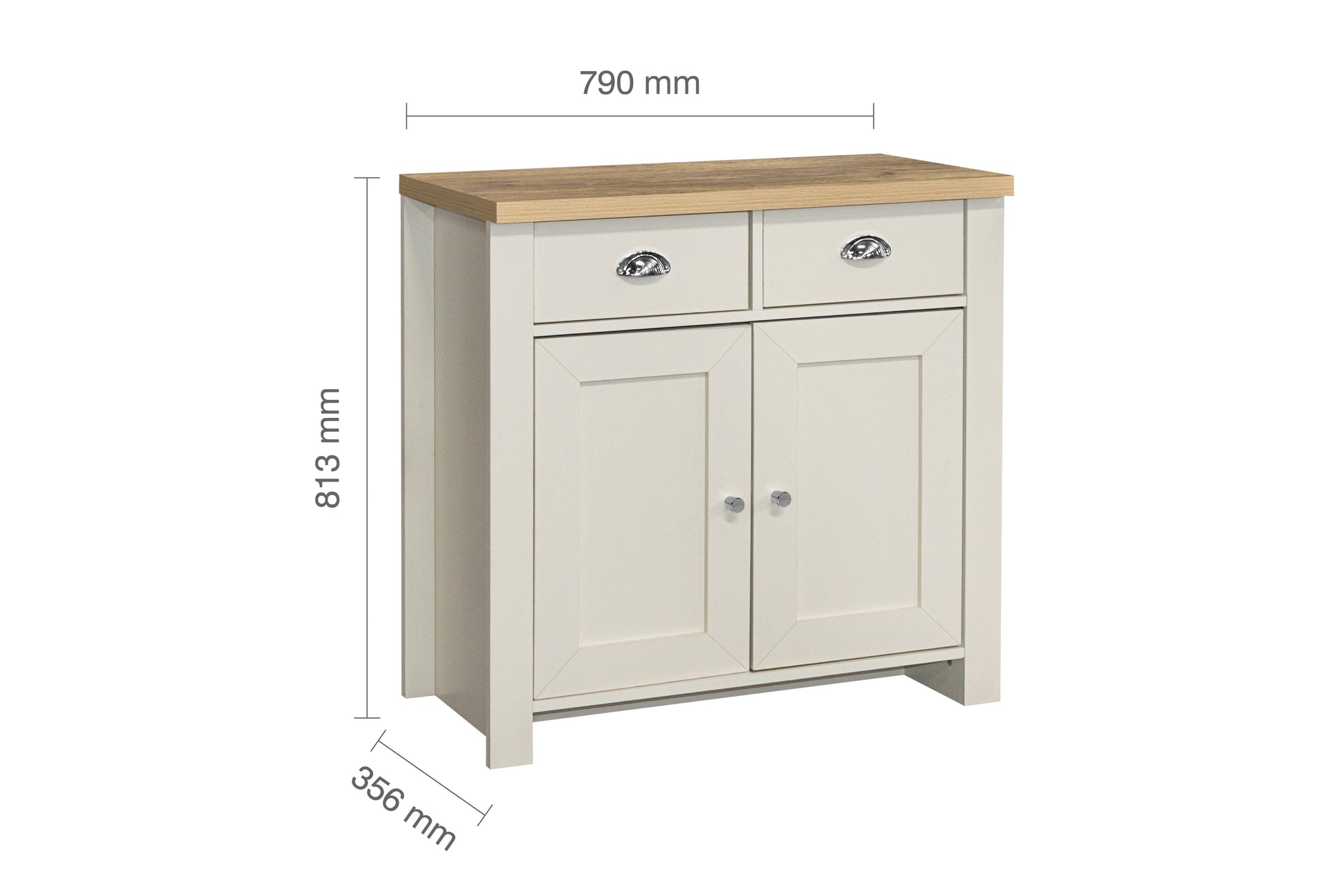 Highgate 2 Door 2 Drawer Sideboard-5