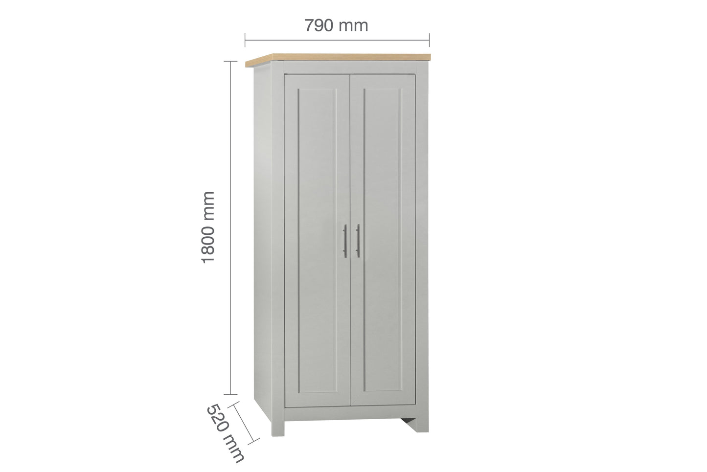 Highgate 2 Door Wardrobe-6