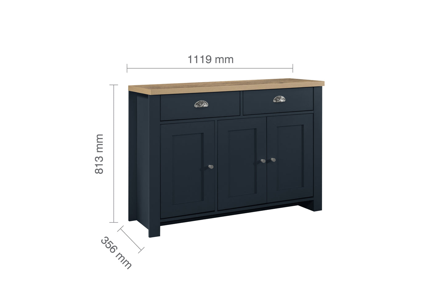 Highgate 3 Door 2 Drawer Sideboard-6