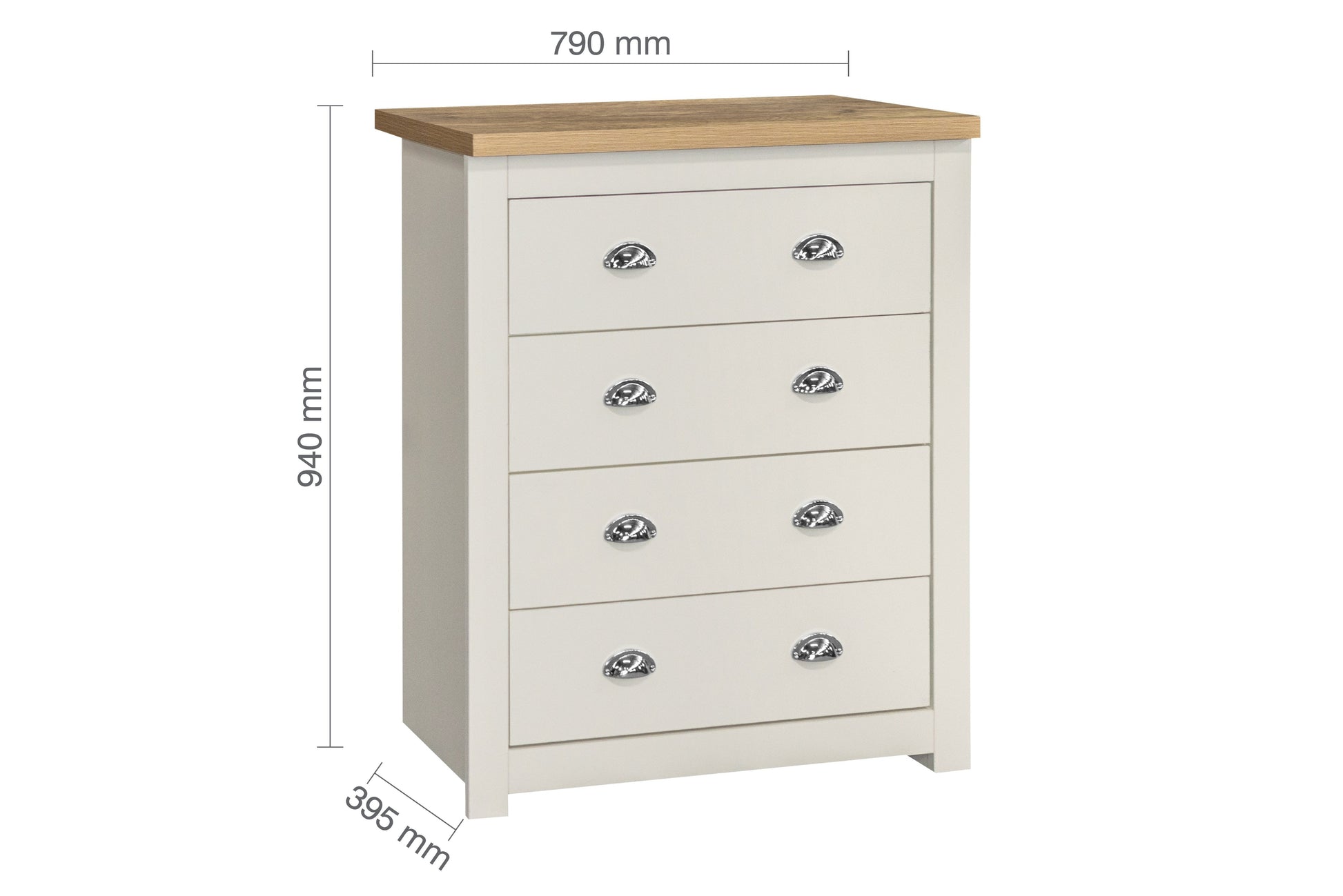 Highgate 4 Drawer Chest-6