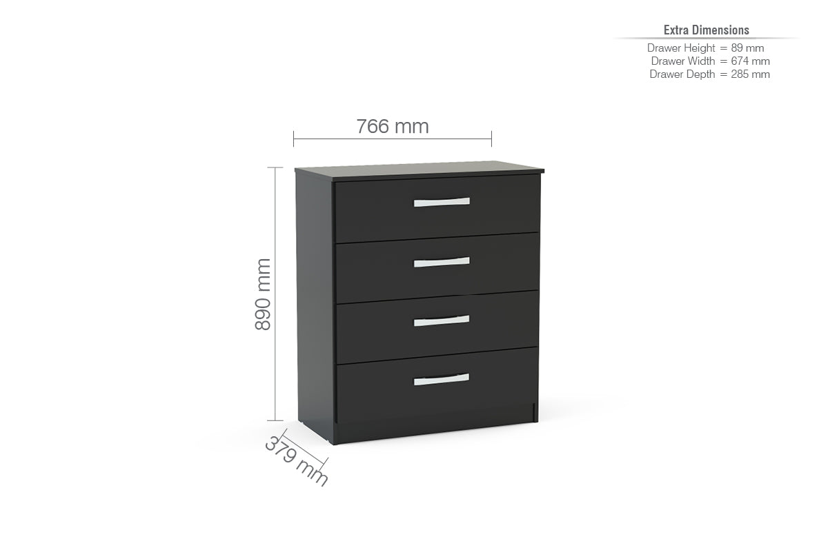 Lynx 4 Drawer Chest-5