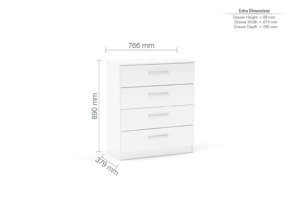 Lynx 4 Drawer Chest-5