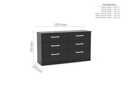 Lynx 6 Drawer Chest-5