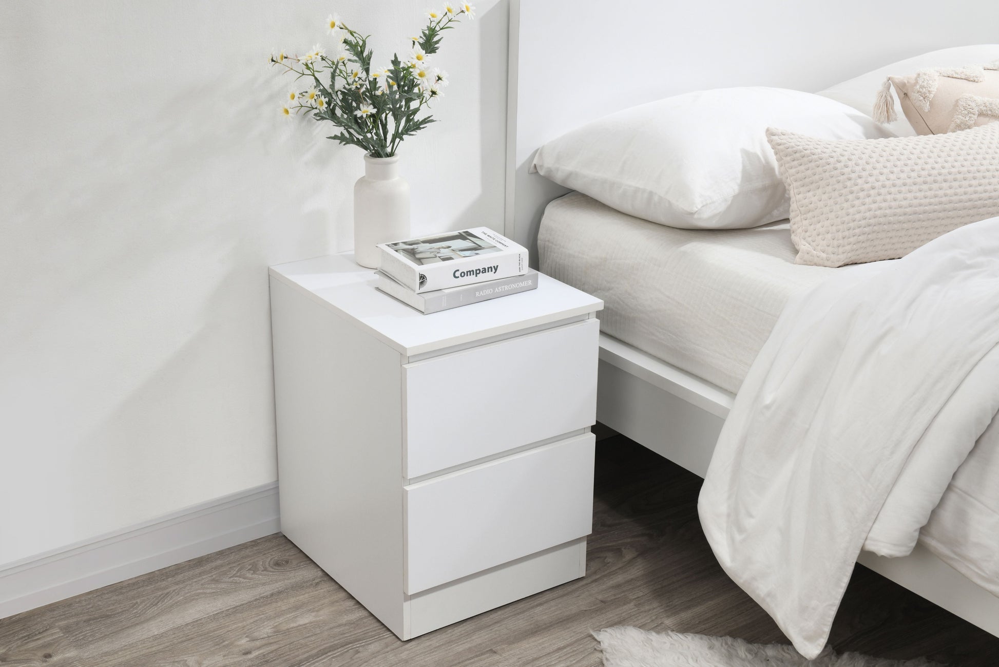 Oslo 2 Drawer Bedside-2