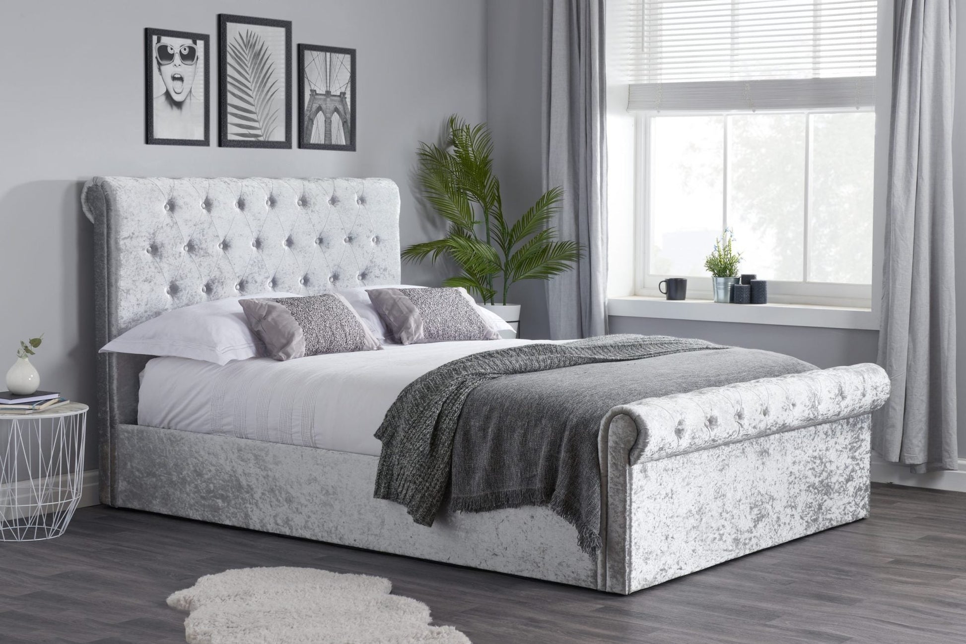 Sienna Small Double Ottoman Bed-0