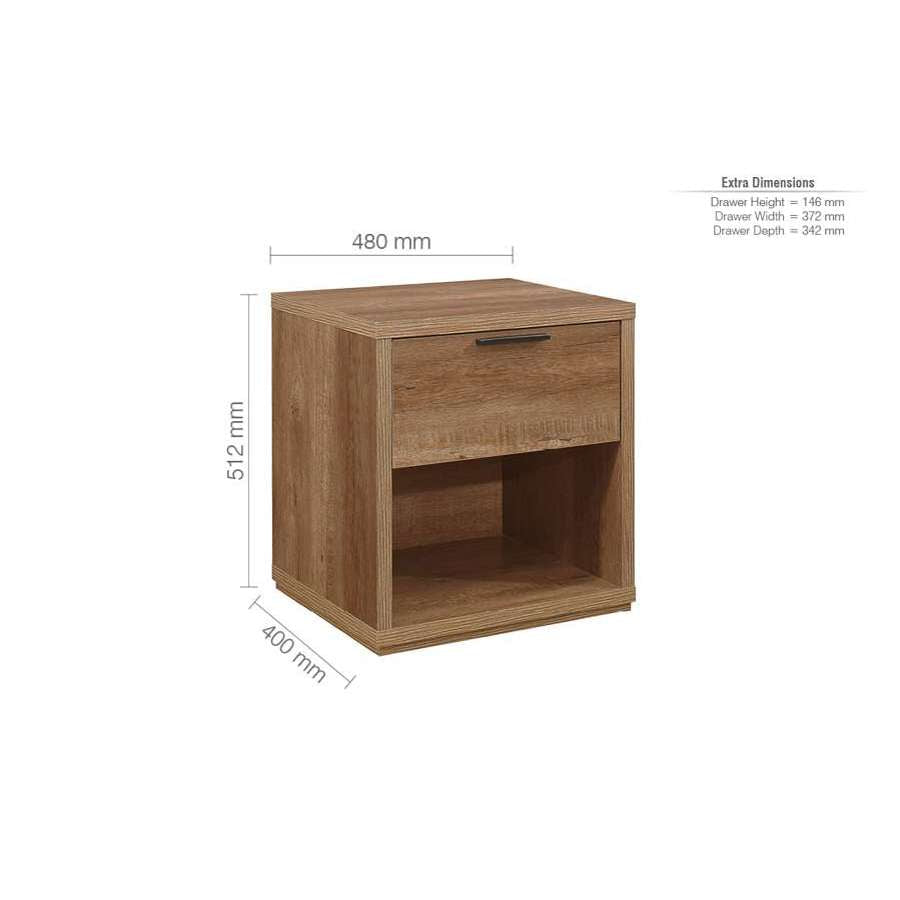 Stockwell 1 Drawer Bedside-8