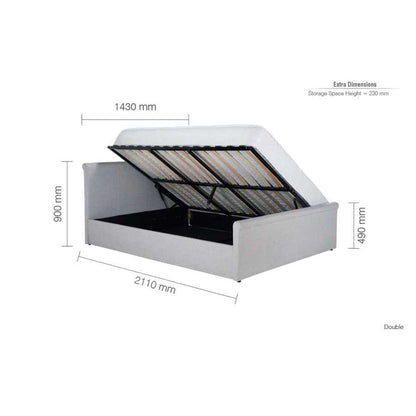 Stratus Double Ottoman Bed-4