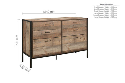 Urban 6 Drawer Wide Chest-6