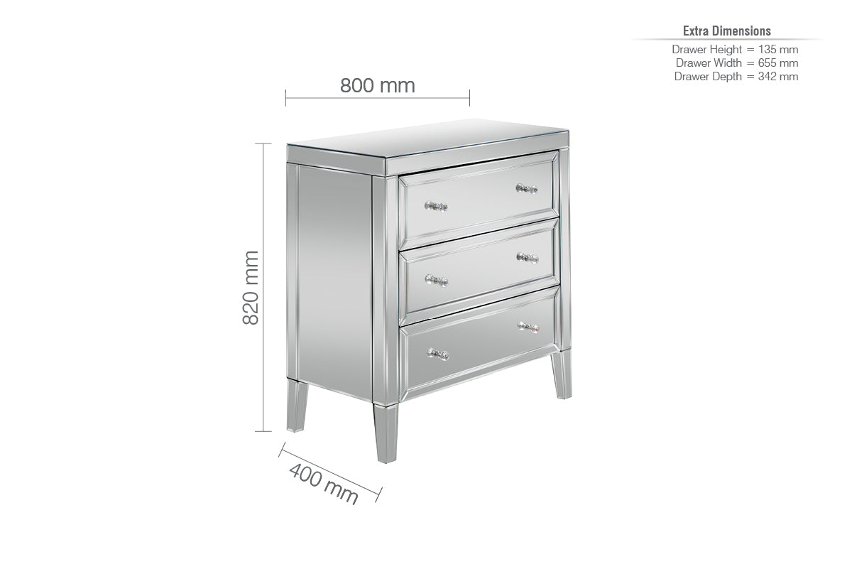 Valencia 3 Drawer Chest-7