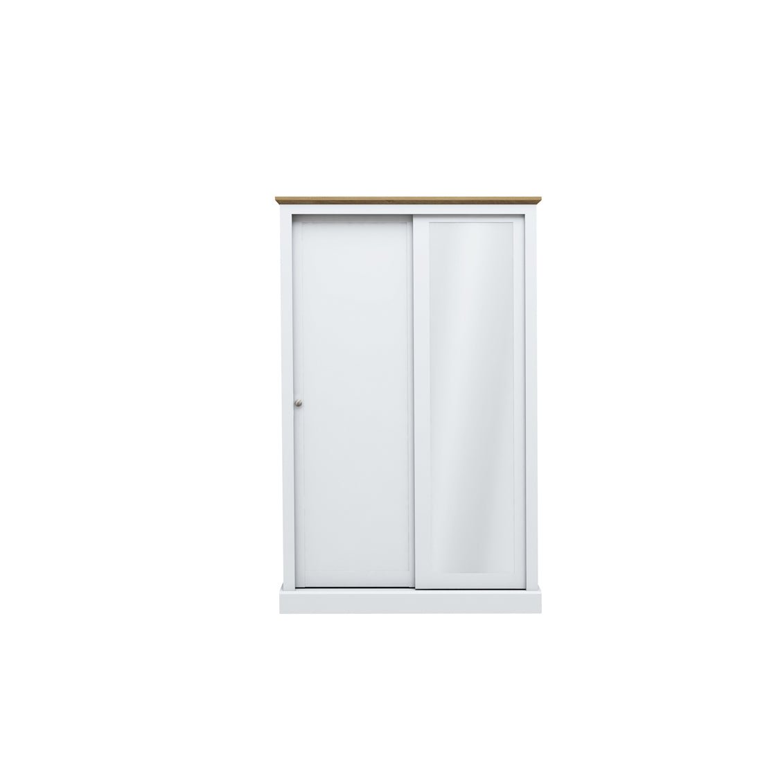 Devon 2 Door Sliding Wardrobe White-0