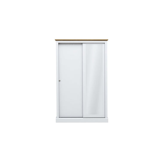 Devon 2 Door Sliding Wardrobe White-0