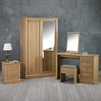 Devon Dressing Table Set Oak-1