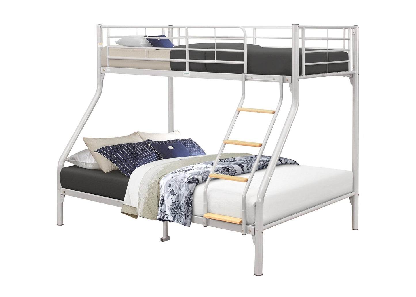 Nexus Single Over Double Bulk Bed Silver-1