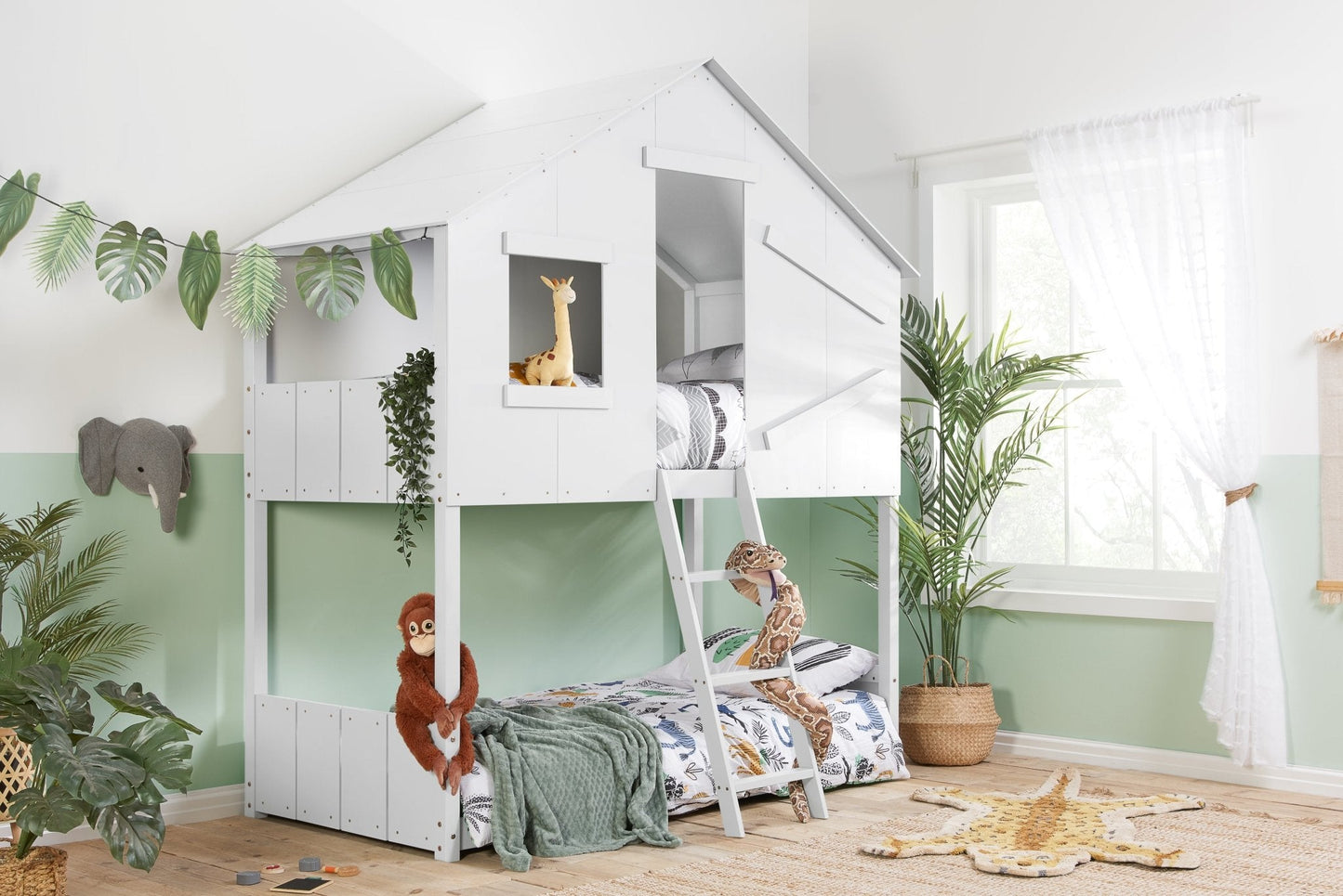 Safari Bunk Bed - White-12