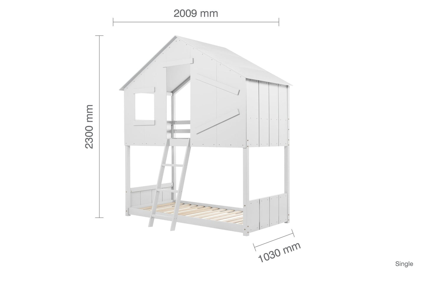 Safari Bunk Bed - White-1