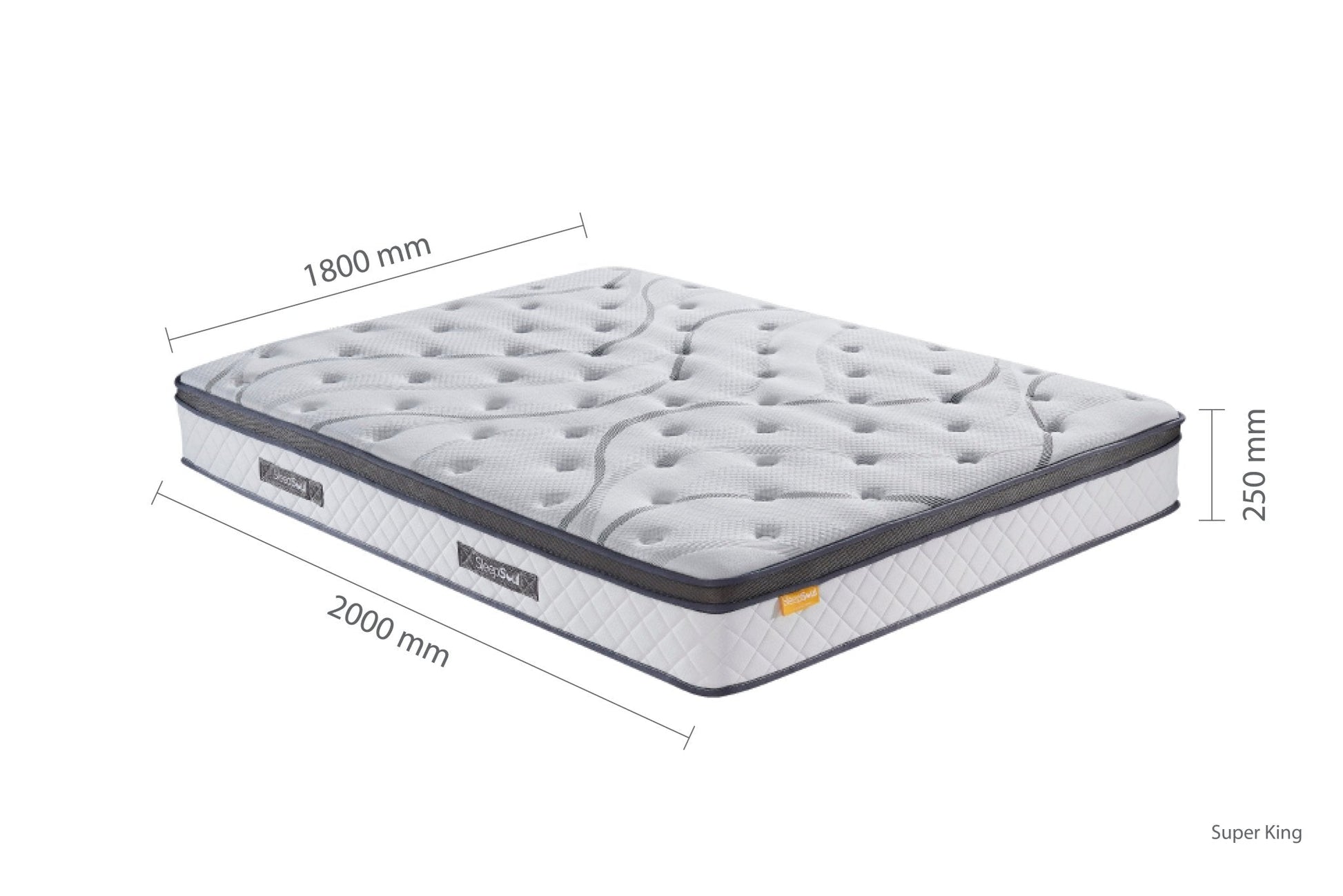 SleepSoul Heaven Super King Mattress (25CM Thickness)-17