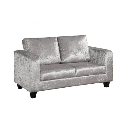 Sofa In A Box Silver Crushed Velvet-0